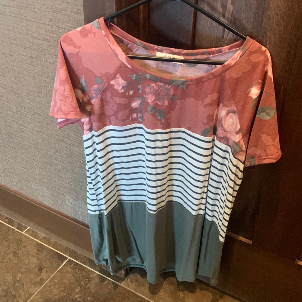a.gain short sleeve top